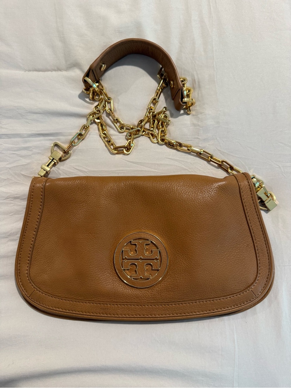 Tory Burch Amanda Leather Chain Crossbody Bag